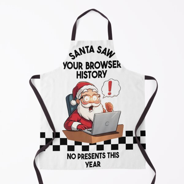 Item preview, Santa Saw Your Browser History • Funny Tech Christmas designed and sold by EdGonMerch.