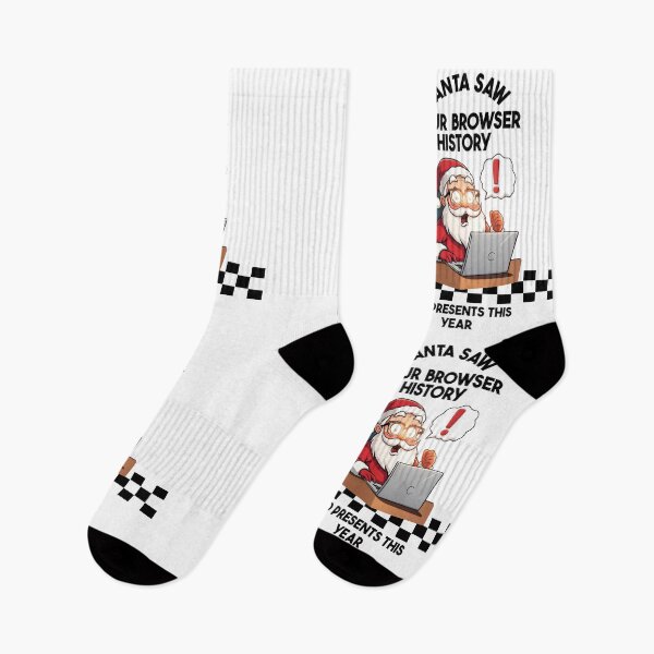 Item preview, Santa Saw Your Browser History • Funny Tech Christmas  designed and sold by EdGonMerch.