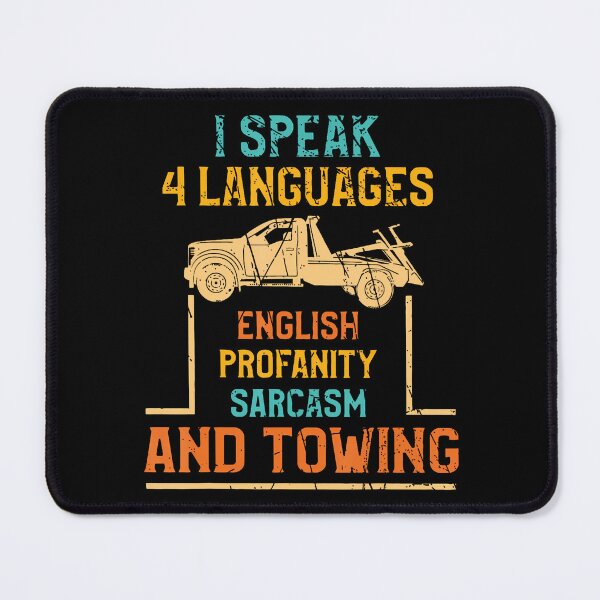 Item preview, I Speak 4 Languages English Profanity Sarcasm Funny Design designed and sold by DoraBlanche.