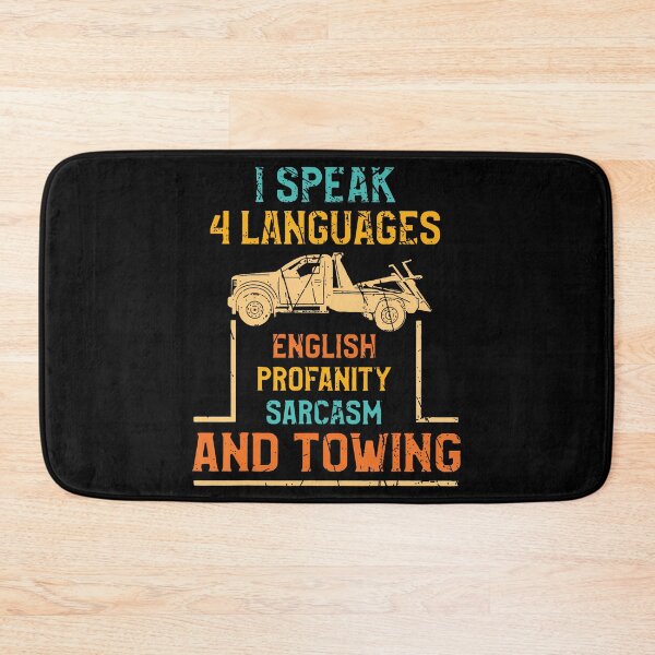 Item preview, I Speak 4 Languages English Profanity Sarcasm Funny Design designed and sold by DoraBlanche.
