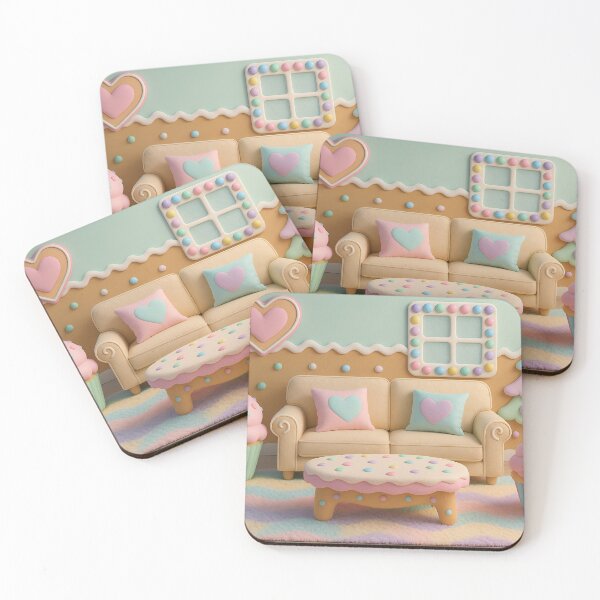 Item preview, Pastel Gingerbread Living Room Fantasy designed and sold by K3DreamKreation.