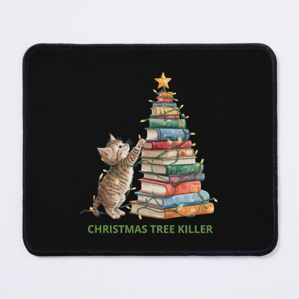 Item preview, Meowy Christmas, Book Lover Christmas, Cozy Christmas Reading Club, Cute Christmas Cat Book Lover designed and sold by KolorellaS.