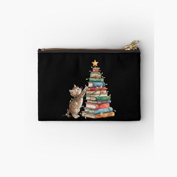 Item preview,    Meowy Christmas, Book Lover Christmas,   Cozy Christmas Reading Club, Cute Christmas Cat Book Lover designed and sold by KolorellaS.