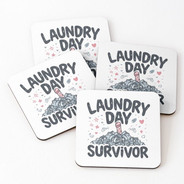 Item preview, Laundry Day Survivor – Humorous Everyday Quote for Real-Life Chaos designed and sold by Nordic Echo.