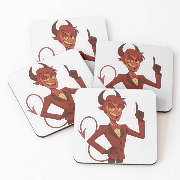 Item preview, Lucifer Devil Smile – Premium Red Demon Cartoon Sticker designed and sold by Gurjeetpixelart.