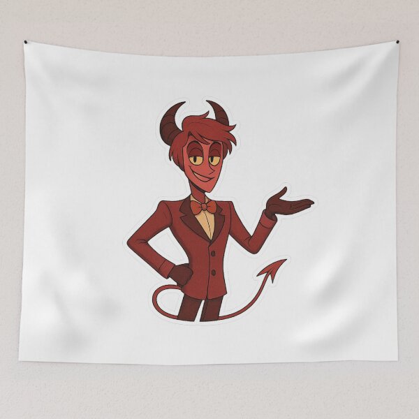 Item preview, Stylish Lucifer Demon – Elegant Red Devil Sticker Art designed and sold by Gurjeetpixelart.