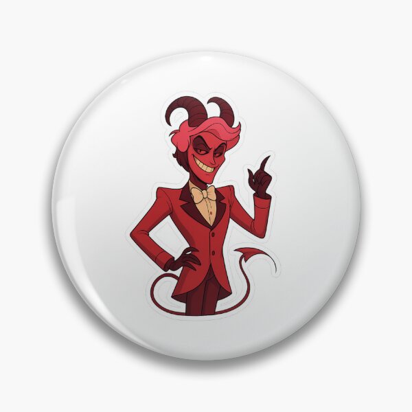 Item preview, Lucifer Devil Pointing Up – Powerful Demon Cartoon Sticker designed and sold by Gurjeetpixelart.