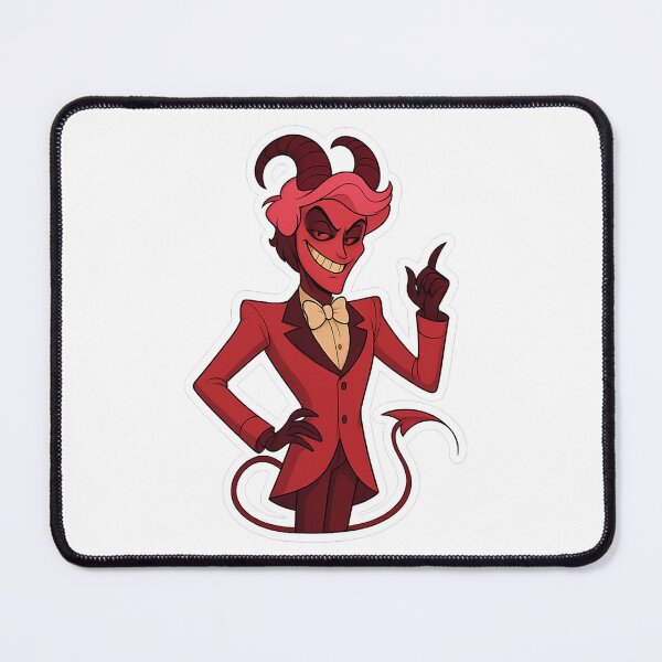 Item preview, Lucifer Devil Pointing Up – Powerful Demon Cartoon Sticker designed and sold by Gurjeetpixelart.