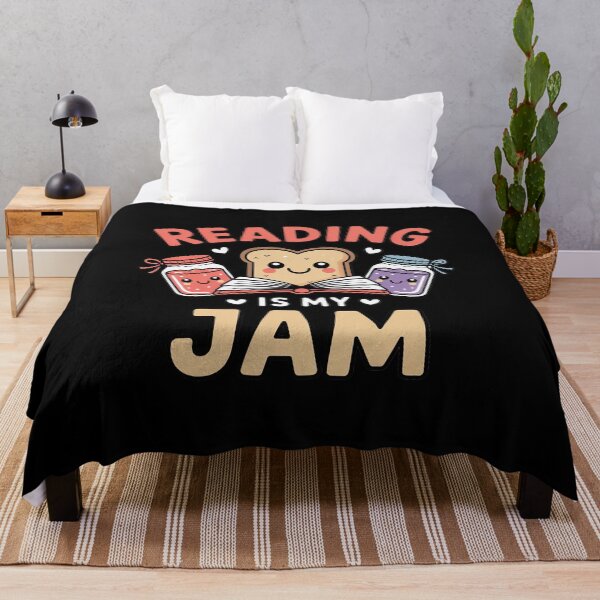 Item preview, Reading is My Jam Cute Kawaii Book Lover Pun designed and sold by NetoGalaxy.