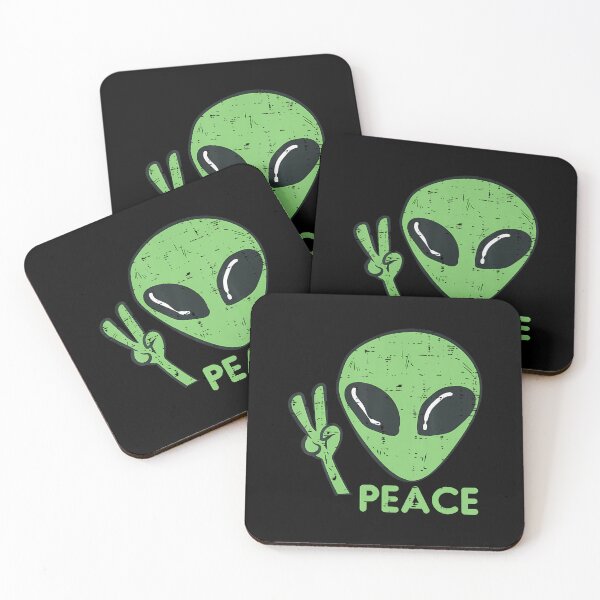 Item preview, Alien Peace Cute Extraterrestrial Ufo Boys Girls Kids Women designed and sold by AntoinetteIsa.