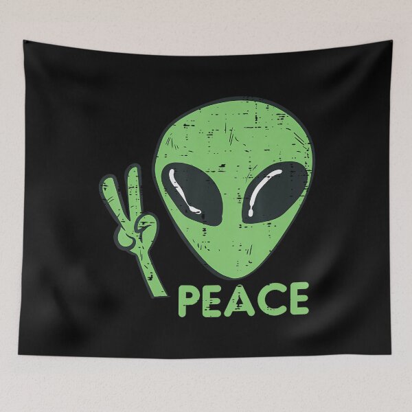 Item preview, Alien Peace Cute Extraterrestrial Ufo Boys Girls Kids Women designed and sold by AntoinetteIsa.