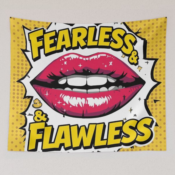 Item preview, Fearless and Flawless Red Lips Pop Art  designed and sold by Trueways.