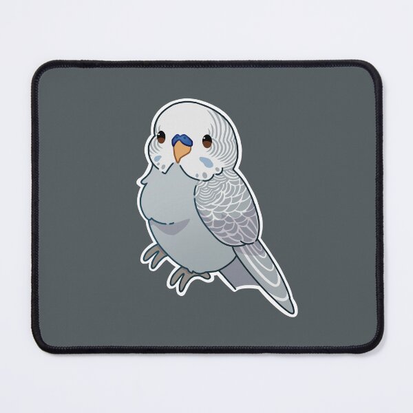 Item preview, Dilute grey budgie male designed and sold by Blueberry-b1rd.