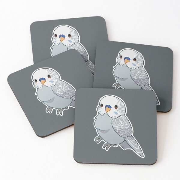 Item preview, Dilute grey budgie male designed and sold by Blueberry-b1rd.
