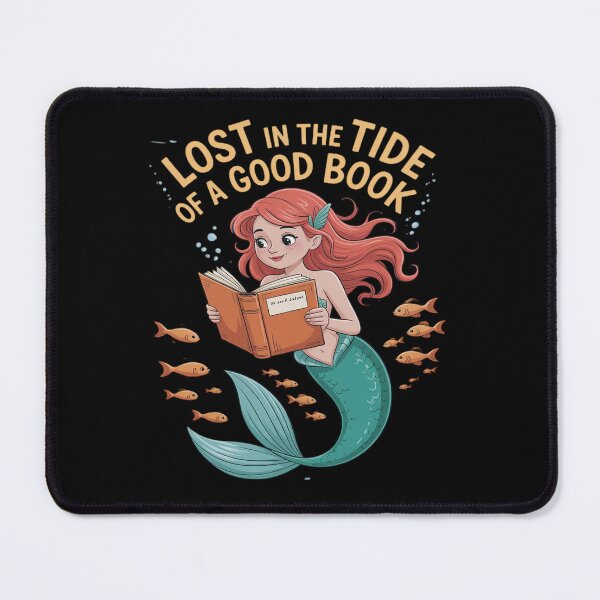 Item preview, Reading Mermaid Lost in the Tide of a Good Book Ocean designed and sold by NetoGalaxy.