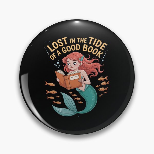 Item preview, Reading Mermaid Lost in the Tide of a Good Book Ocean designed and sold by NetoGalaxy.