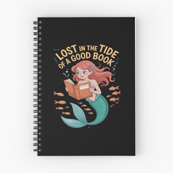 Item preview, Reading Mermaid Lost in the Tide of a Good Book Ocean designed and sold by NetoGalaxy.