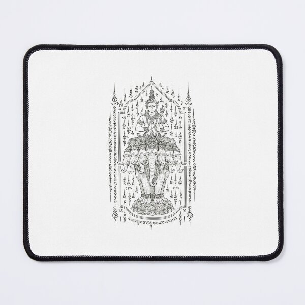Item preview, Erawan God on Three-Headed Elephant – Thai Yantra Sacred Art designed and sold by Sksticker991.