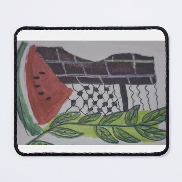 Item preview, Palestine Art Symbol | Olive Branch, Watermelon & Palestinian Keffiyeh Design designed and sold by Eman4design.