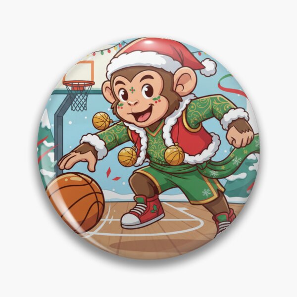 Item preview, Christmas Dribbling Monkey Mascot designed and sold by MoBoCH.