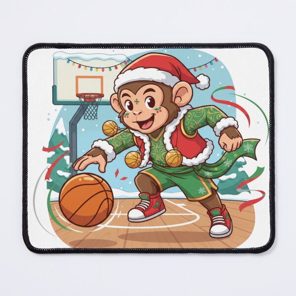 Item preview, Christmas Dribbling Monkey Mascot designed and sold by MoBoCH.