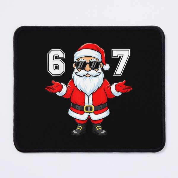 Item preview, 67 Meme Six Seven Number Funny Santa Xmas Christmas designed and sold by JEFDodsonArt.