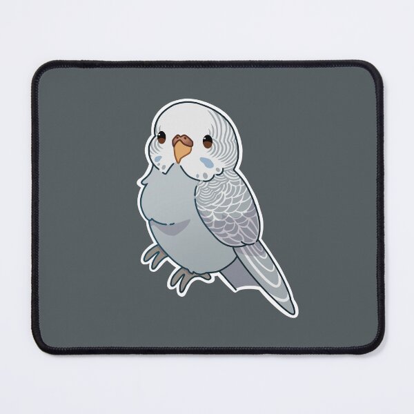 Item preview, Dilute grey budgie female designed and sold by Blueberry-b1rd.