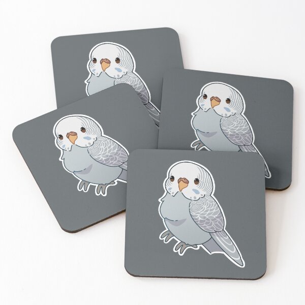 Item preview, Dilute grey budgie female designed and sold by Blueberry-b1rd.