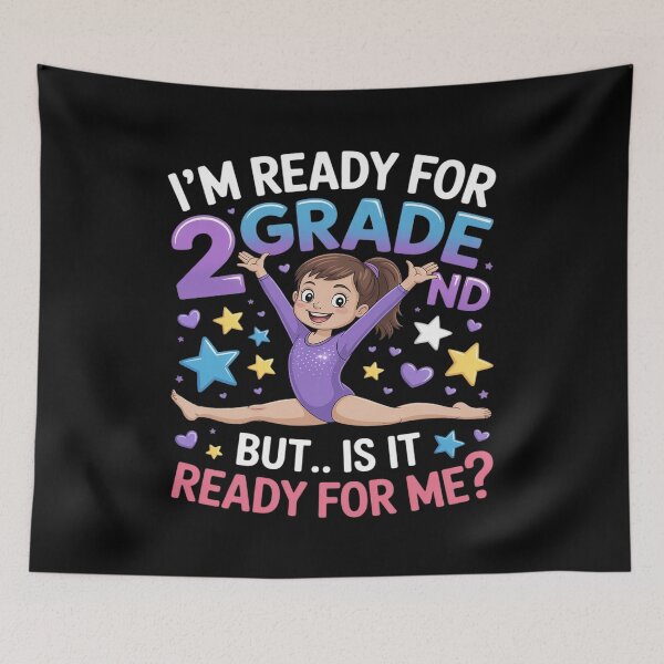 Item preview, Ready for 2nd Grade Gymnast Back to School Gymnastic girl designed and sold by NetoGalaxy.