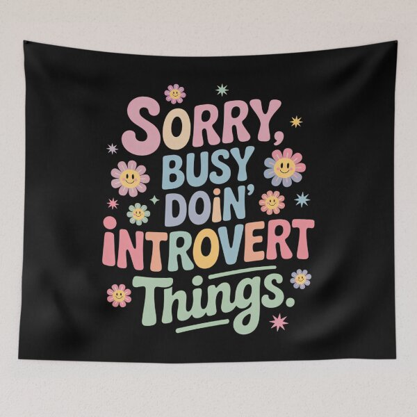 Item preview, Cute Introvert  Funny Floral designed and sold by SyncSusscess.