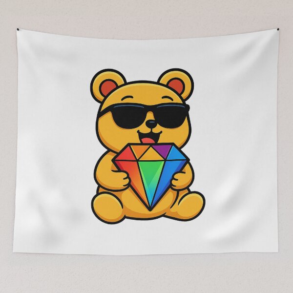 Item preview, Adorable Colorful Teddy Bear designed and sold by OG1design.