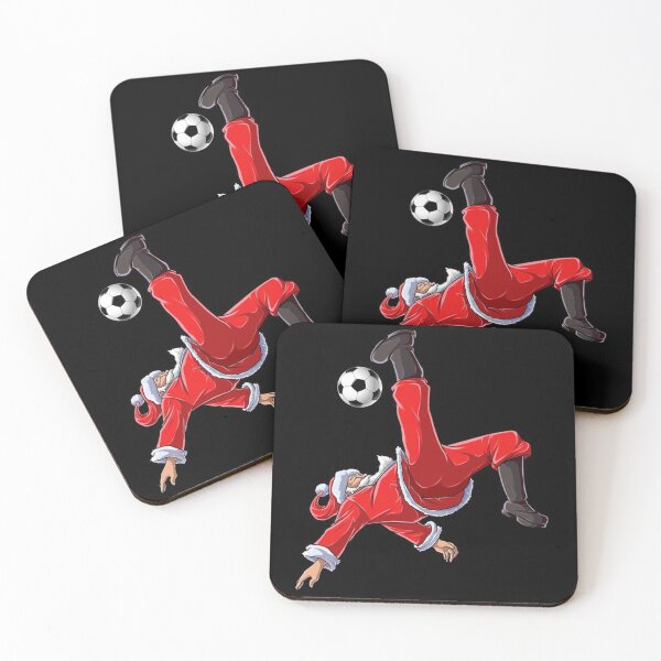 Item preview, Vintage Santa Soccer Shirt Bicycle Kick Santa Claus designed and sold by barderbarry.
