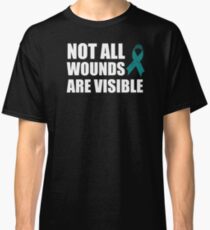 PTSD Support Teal Ribbon Classic T-Shirt