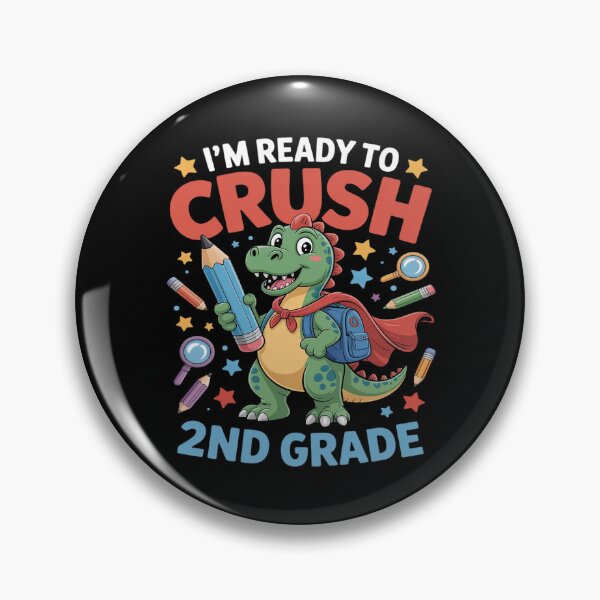 Item preview, Ready to Crush 2nd Grade Back To School Dinosaur designed and sold by NetoGalaxy.