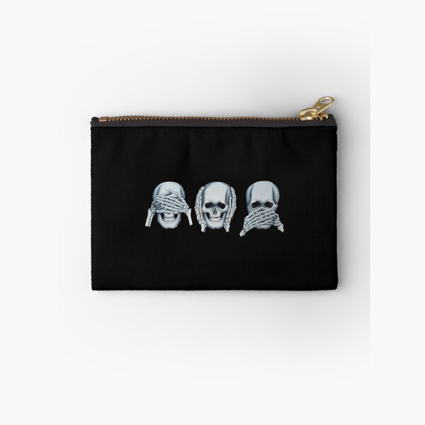 Item preview, See No Evil Hear No Evil Speak No Evil Skull Skeleton Art designed and sold by OnaConnie.