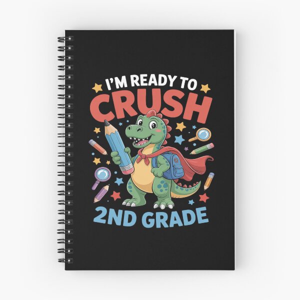 Item preview, Ready to Crush 2nd Grade Back To School Dinosaur designed and sold by NetoGalaxy.