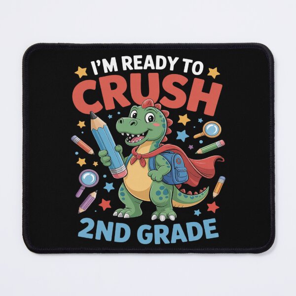 Item preview, Ready to Crush 2nd Grade Back To School Dinosaur designed and sold by NetoGalaxy.