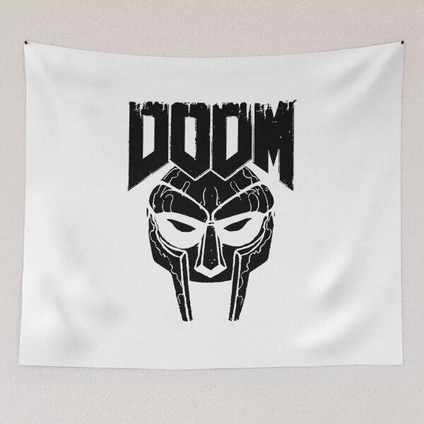 Item preview, Bold Black MF Doom Mask Symbol designed and sold by daineques.
