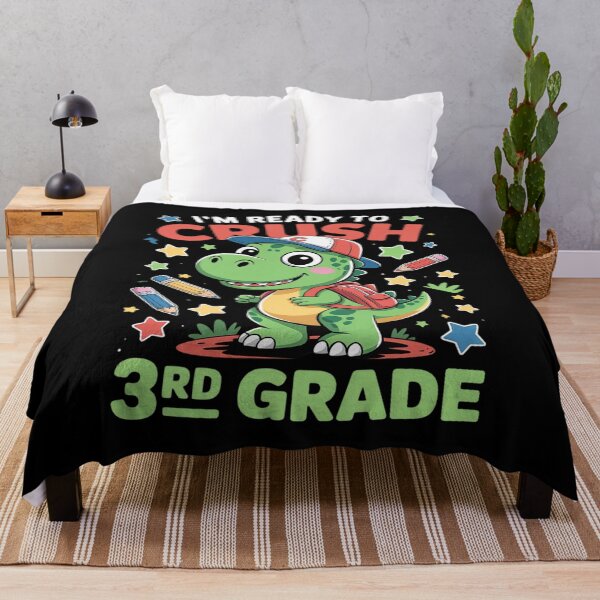 Item preview, Ready to Crush 3rd Grade Back to School Dinosaur designed and sold by NetoGalaxy.
