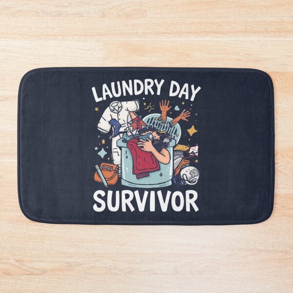 Item preview, Laundry Day Survivor – Hilarious Relatable Quote for Everyday Struggles designed and sold by Nordic Echo.