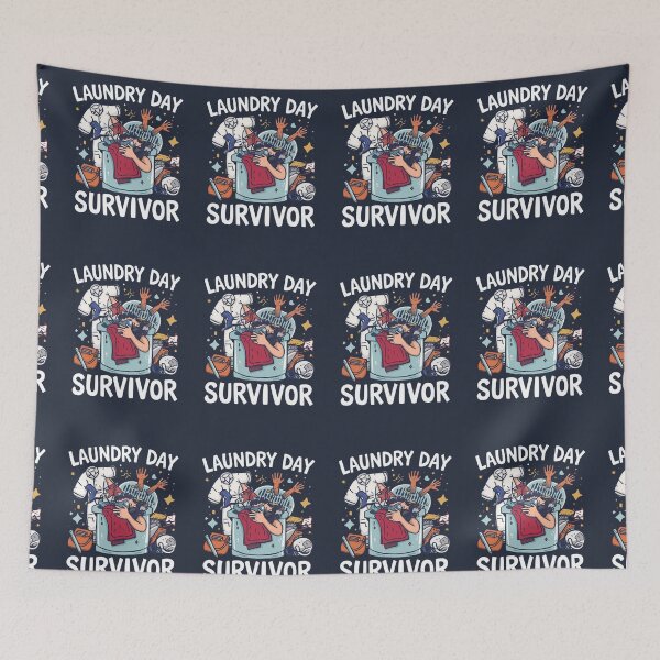 Item preview, Laundry Day Survivor – Hilarious Relatable Quote for Everyday Struggles designed and sold by Nordic Echo.