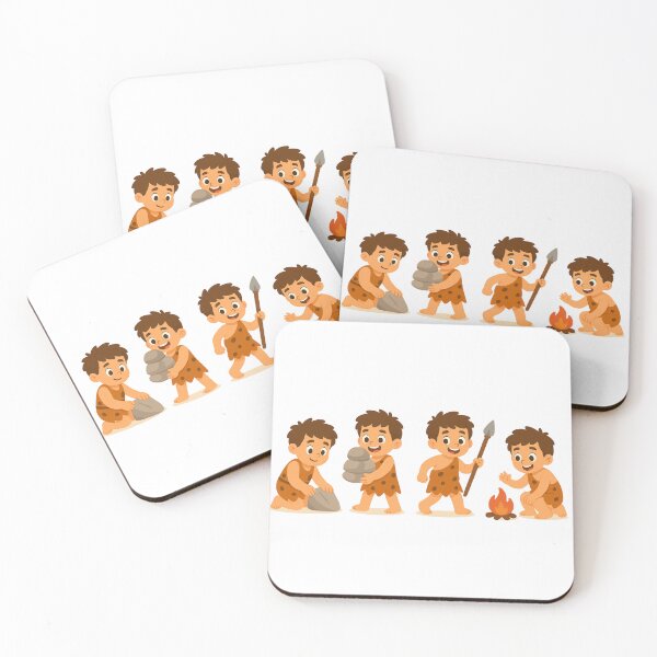 Item preview, Little Caveman Adventures, Stone Age Kids at Play, Tiny Tribe Adventures, Caveman Kids Learning Skills designed and sold by GDbanners.