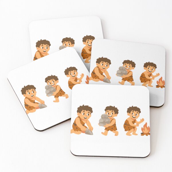 Item preview, Little Caveman Adventures, Stone Age Kids at Play, Tiny Tribe Adventures, Caveman Kids Learning Skills designed and sold by GDbanners.