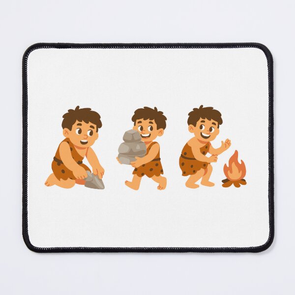 Item preview, Little Caveman Adventures, Stone Age Kids at Play, Tiny Tribe Adventures, Caveman Kids Learning Skills designed and sold by GDbanners.