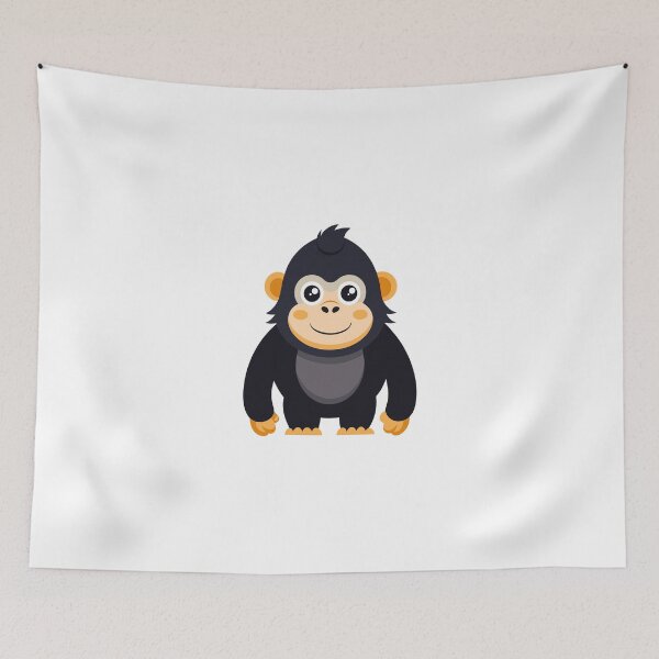 Item preview, Cute Cartoon Gorilla or Monkey Mascot designed and sold by Jirada.
