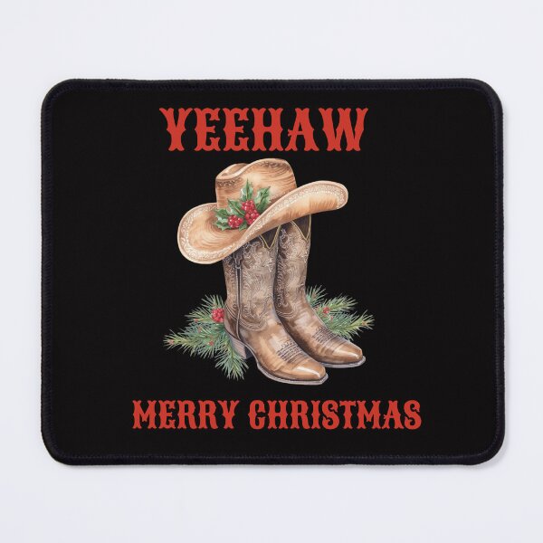 Item preview,   Howdy Christmas,  Western , Country Cowboy Cowgirl  Christams Boots Hat designed and sold by KolorellaS.