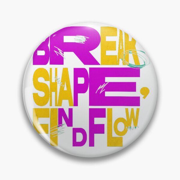 Item preview, BREAK SHAPE FIND FLOW Abstract Motivational Graphic Tee designed and sold by GenZFashion000.