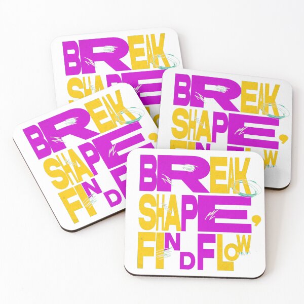 Item preview, BREAK SHAPE FIND FLOW Abstract Motivational Graphic Tee designed and sold by GenZFashion000.
