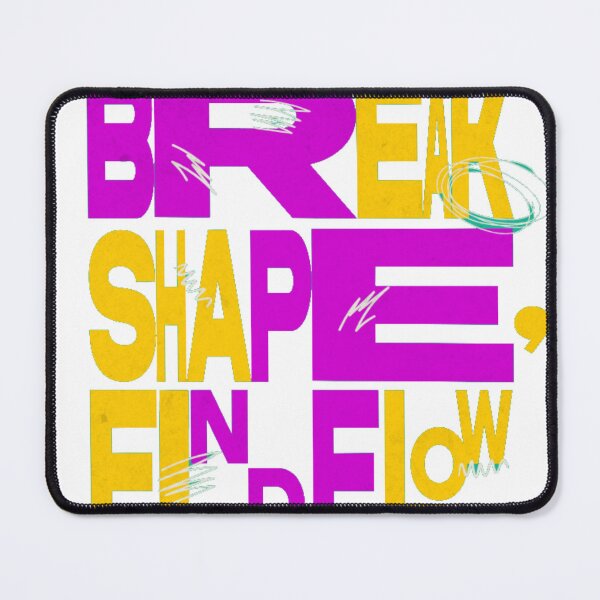 Item preview, BREAK SHAPE FIND FLOW Abstract Motivational Graphic Tee designed and sold by GenZFashion000.
