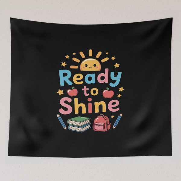 Item preview, Ready to Shine Back to School for Kids and Teachers designed and sold by NetoGalaxy.